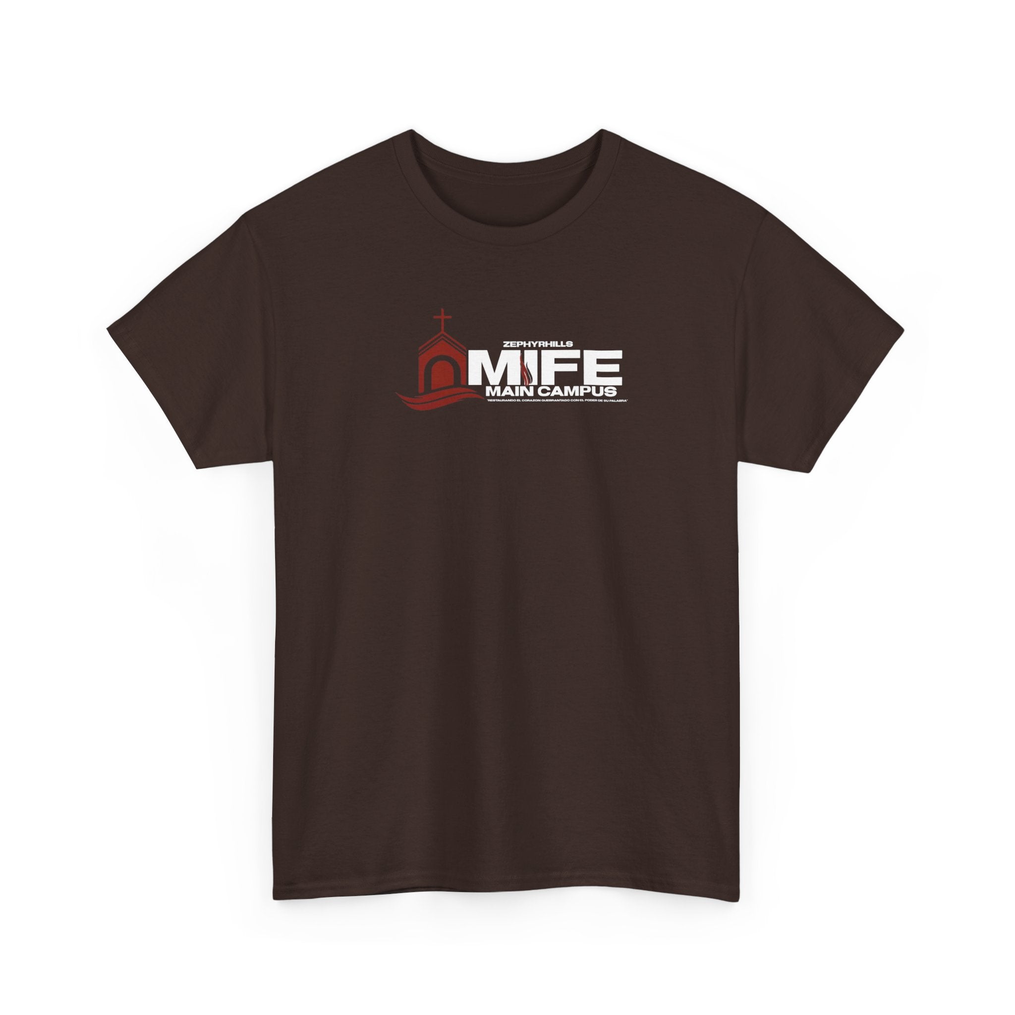 Somos MiFE Church Campus T-Shirt — Faith Community Tee