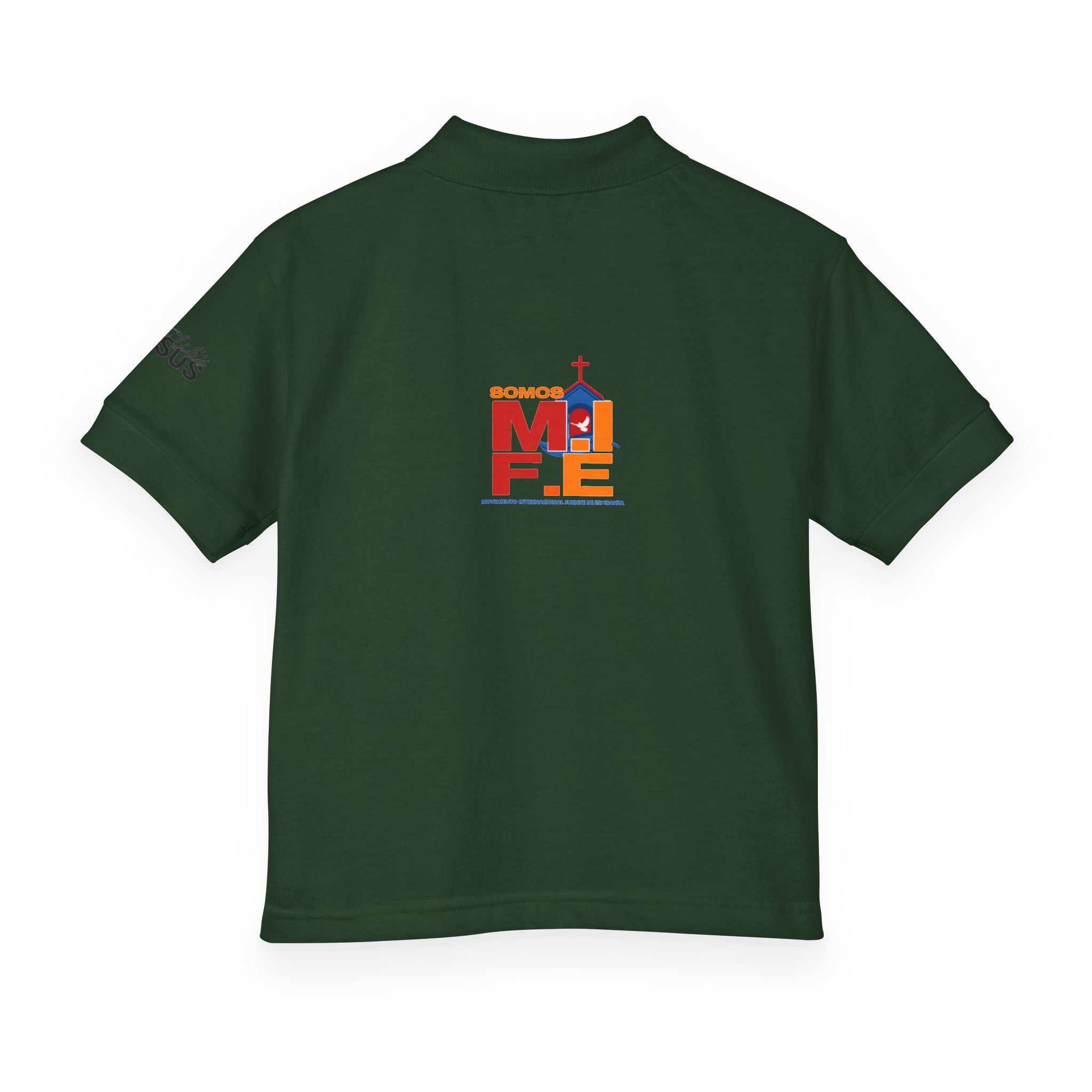 Youth Polo — Colorful 'MKE' Milwaukee Skyline Embroidered Polo
