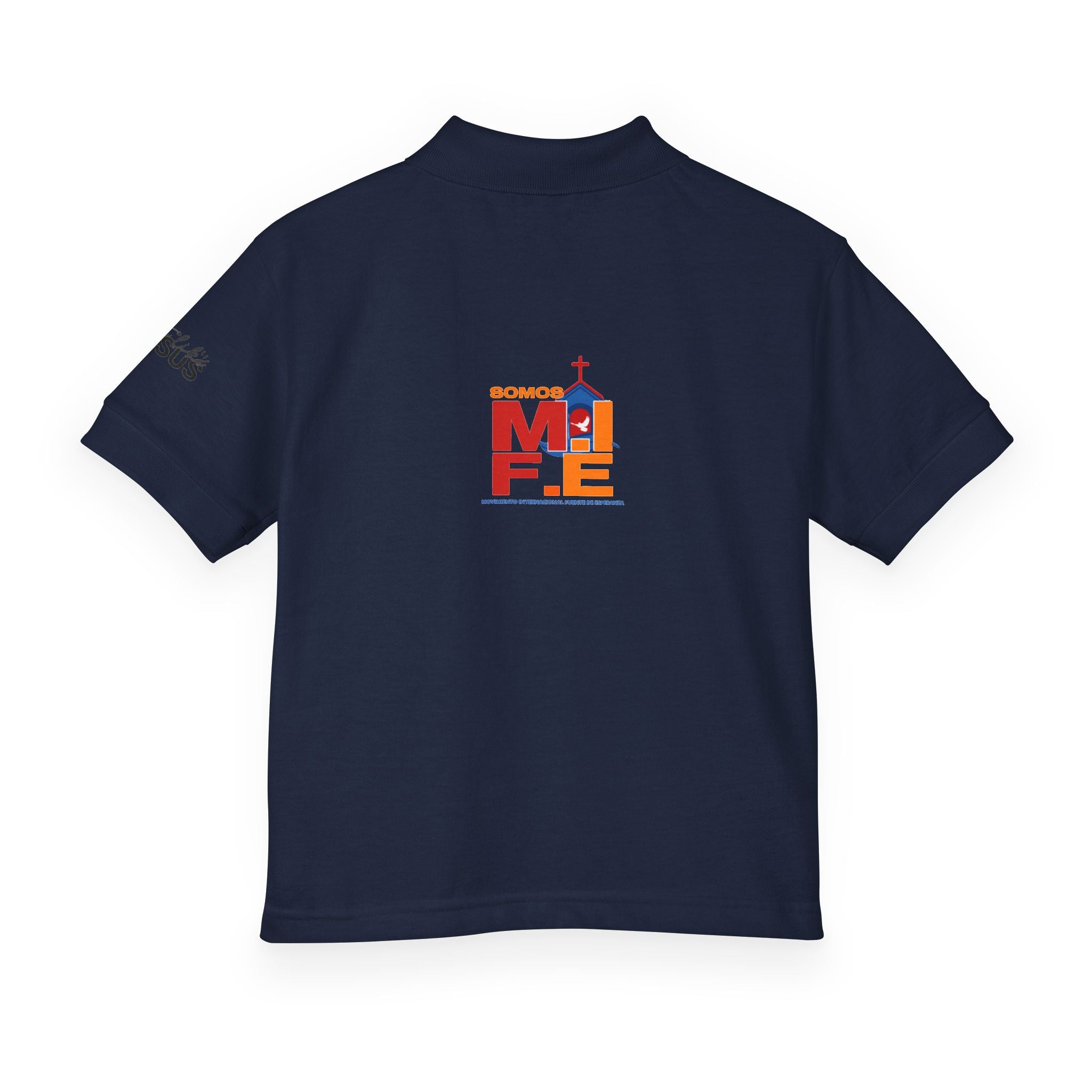Youth Polo — Colorful 'MKE' Milwaukee Skyline Embroidered Polo