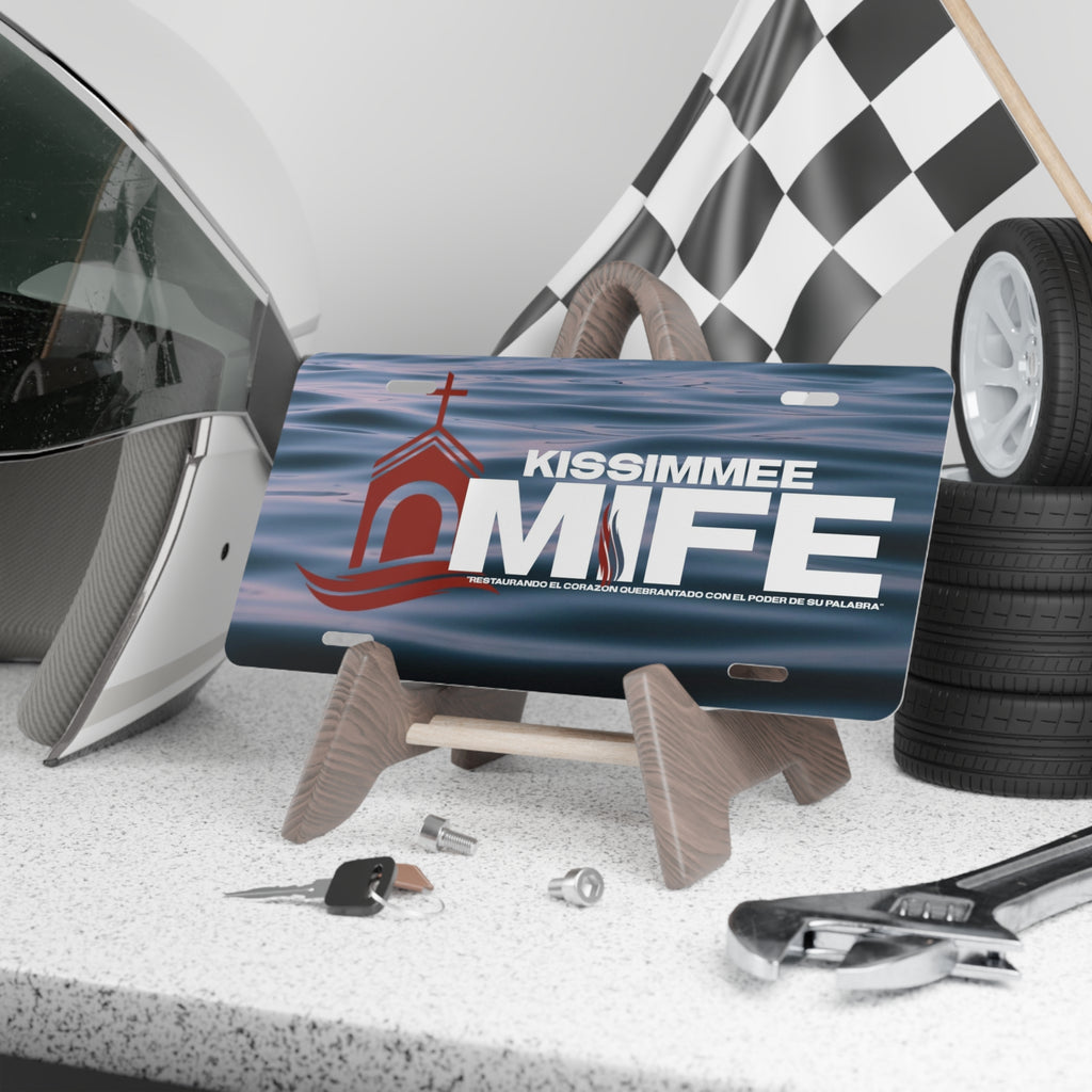 Kissimmee MI FE Inspirational Vanity Plate – Church Logo Decorative License Plate