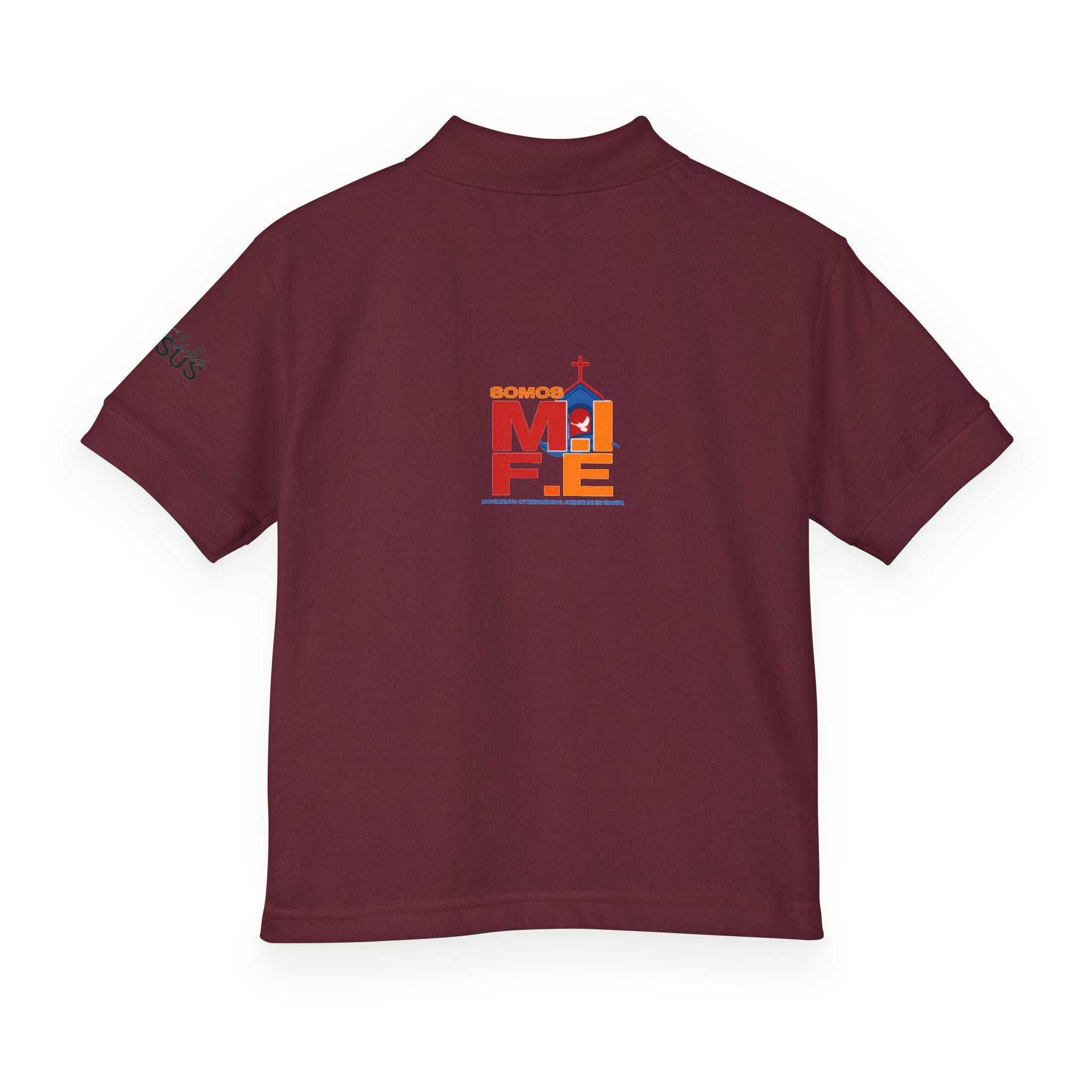 Youth Polo — Colorful 'MKE' Milwaukee Skyline Embroidered Polo