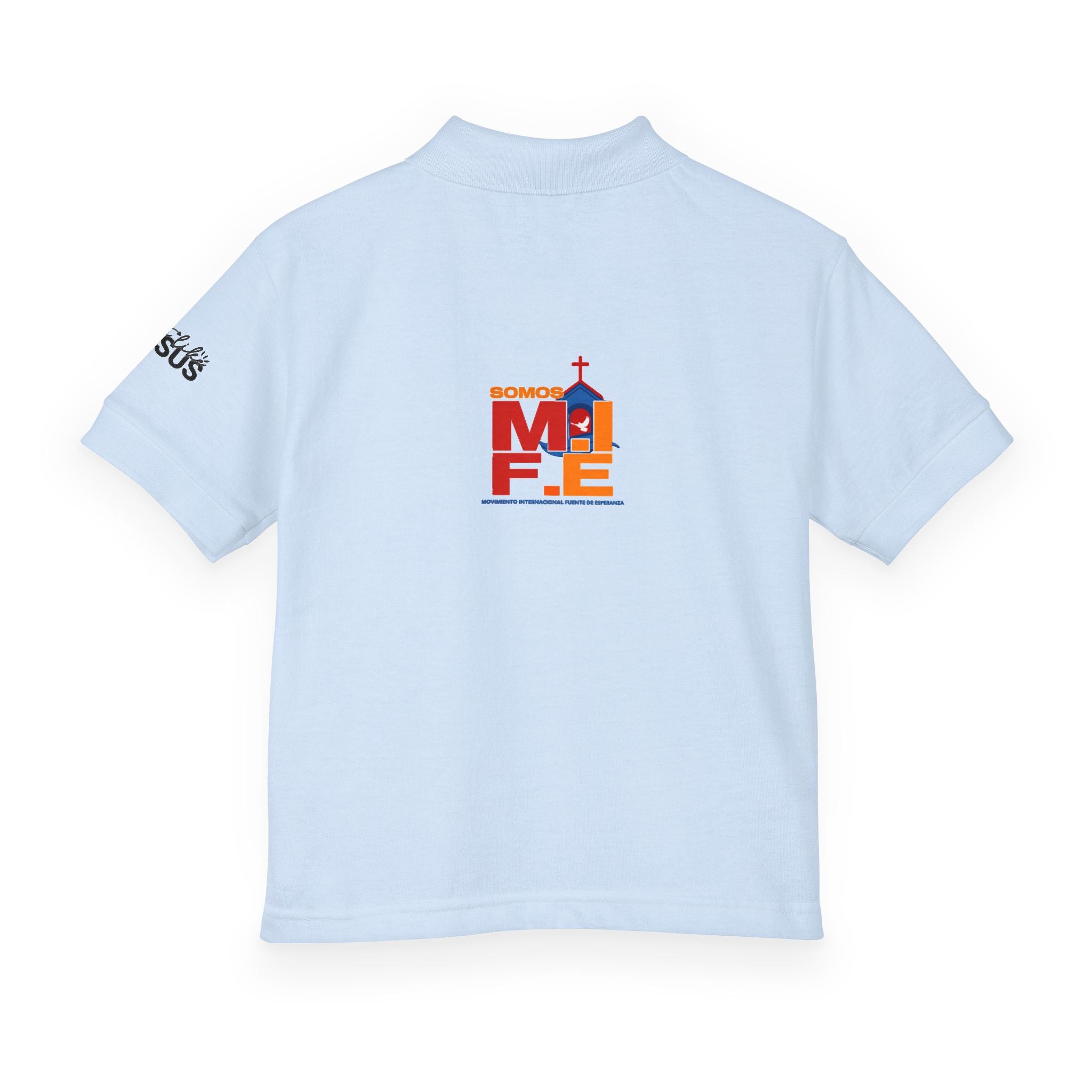 Youth Polo — Colorful 'MKE' Milwaukee Skyline Embroidered Polo