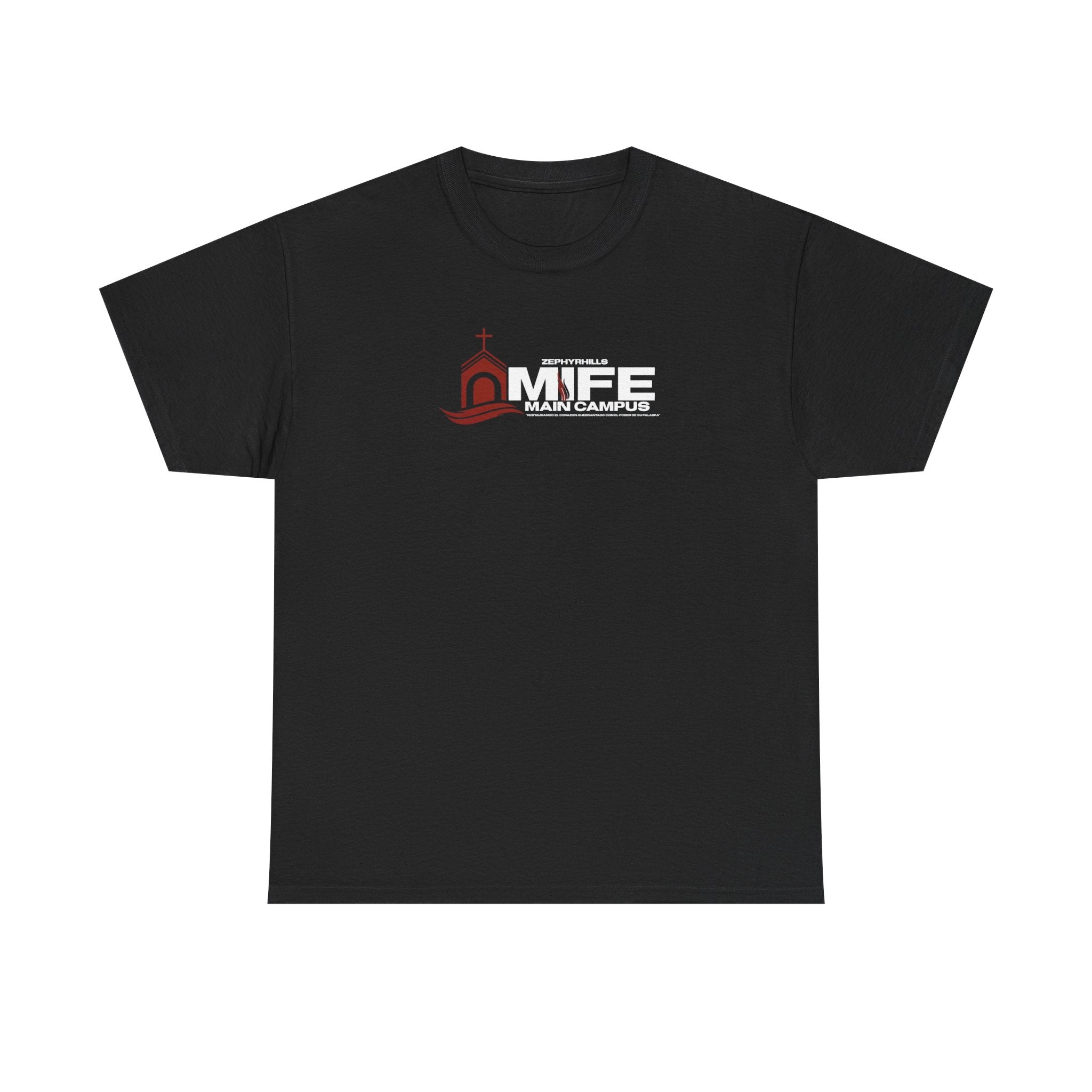 Somos MiFE Church Campus T-Shirt — Faith Community Tee