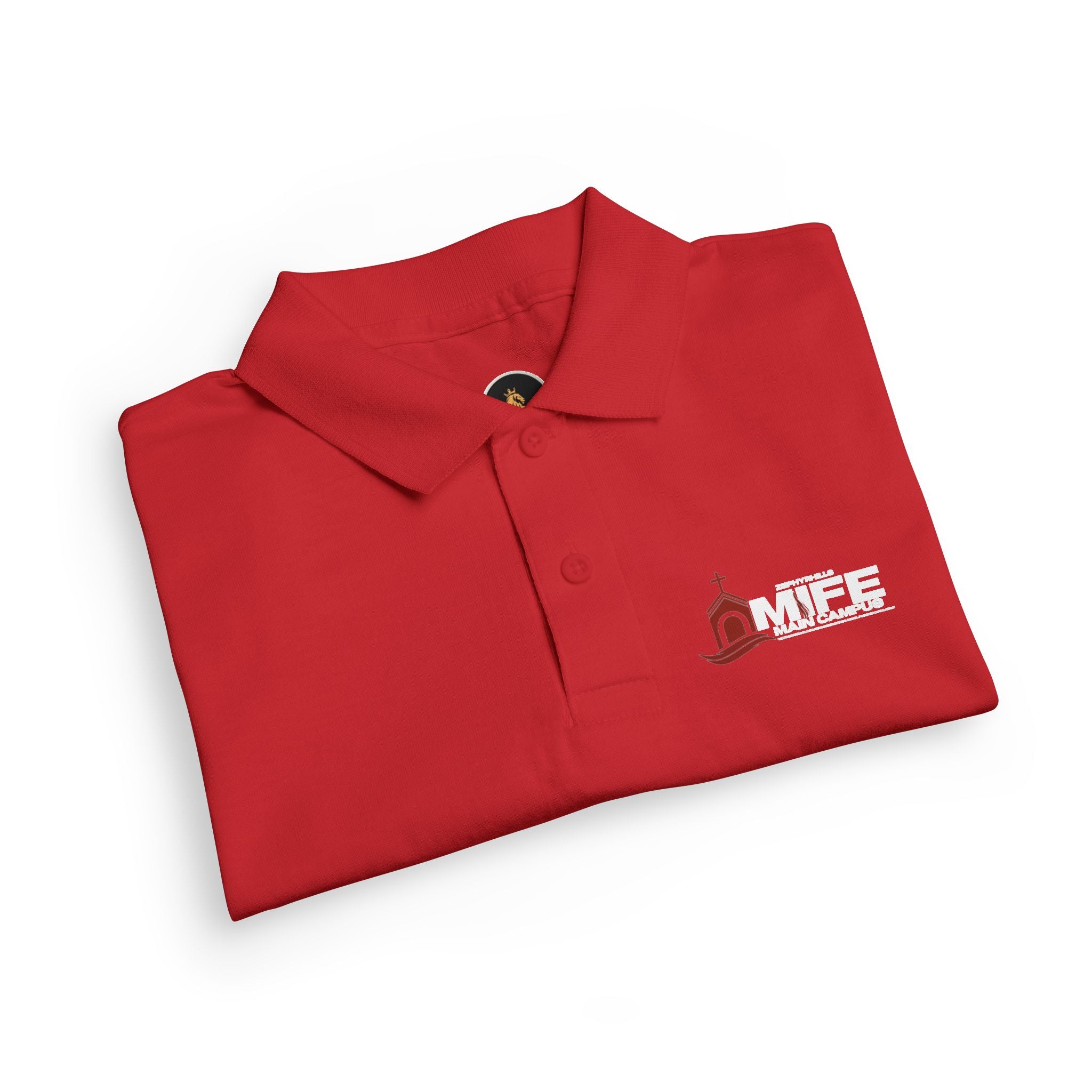 Youth Polo — Colorful 'MKE' Milwaukee Skyline Embroidered Polo