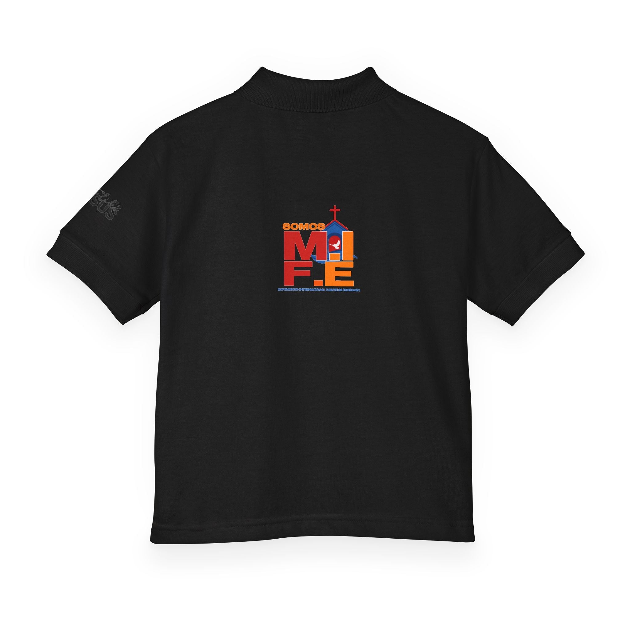Youth Polo — Colorful 'MKE' Milwaukee Skyline Embroidered Polo