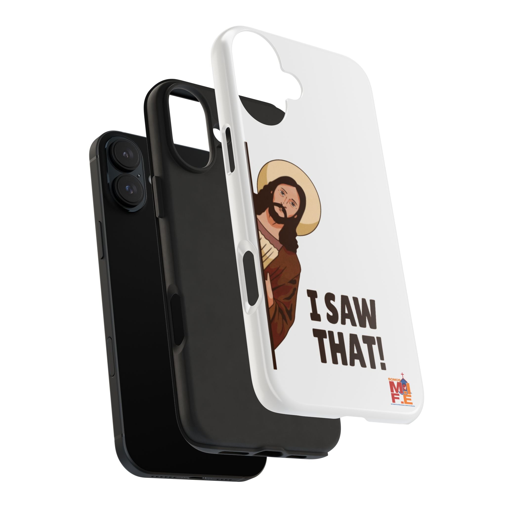 I Saw That! Jesus Phone Case — Funny Religious Tough Phone Case