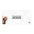 Christian Beach Towel - "Love Life's Jesus" Inspirational Coastal Towel