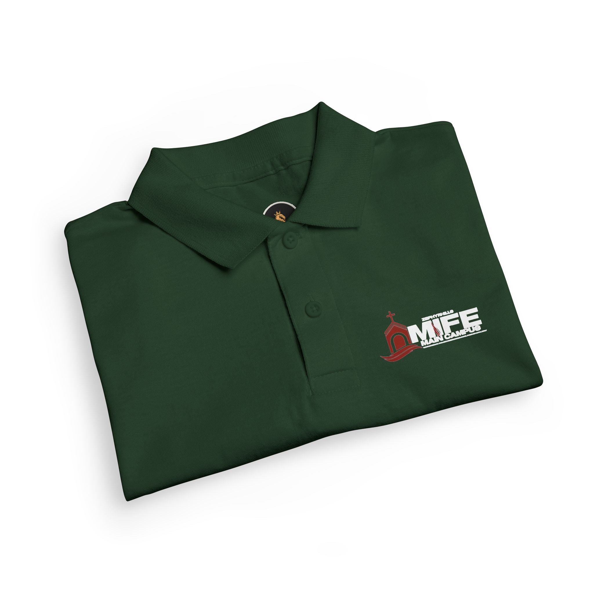 Youth Polo — Colorful 'MKE' Milwaukee Skyline Embroidered Polo