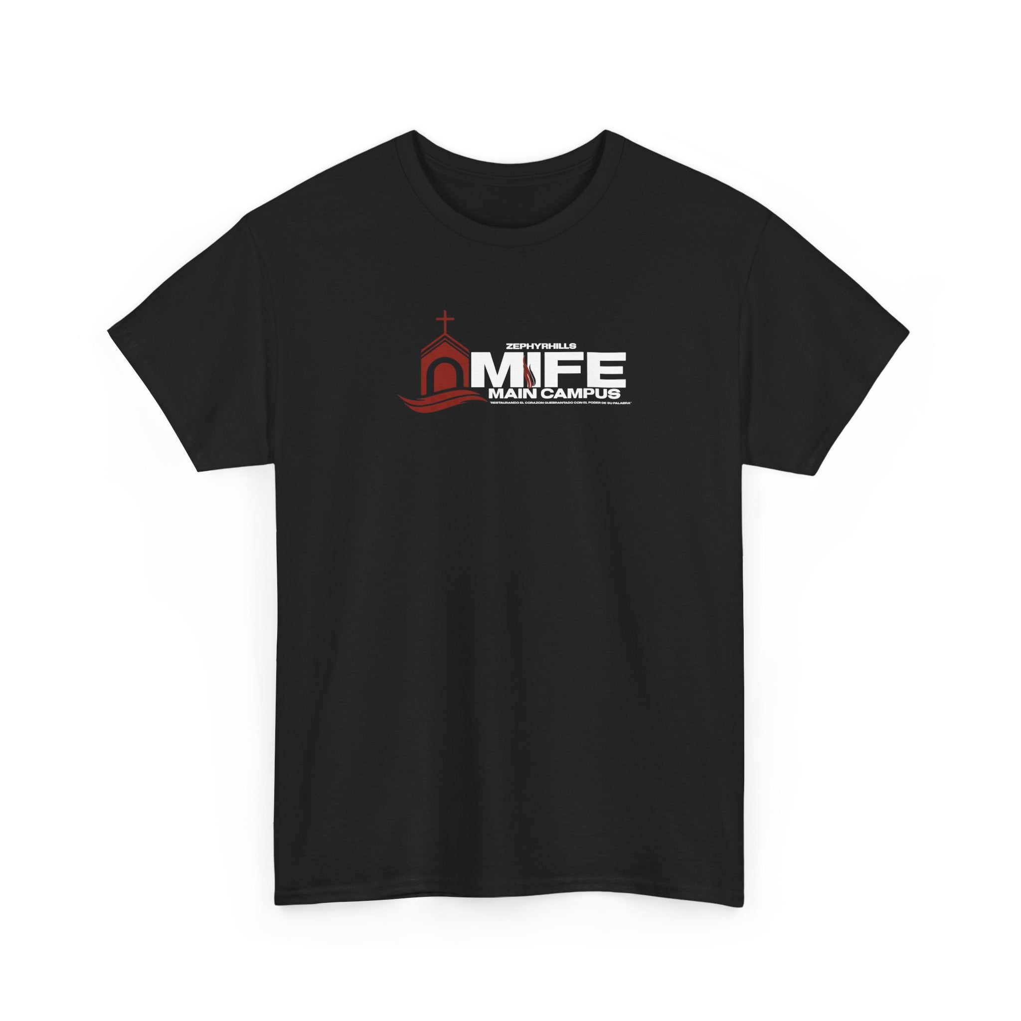 Somos MiFE Church Campus T-Shirt — Faith Community Tee