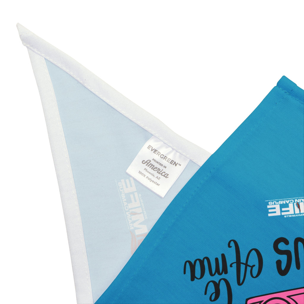 Pet Bandana — "Sonríe Jesús te Ama" Light Blue Dog & Cat Bandana