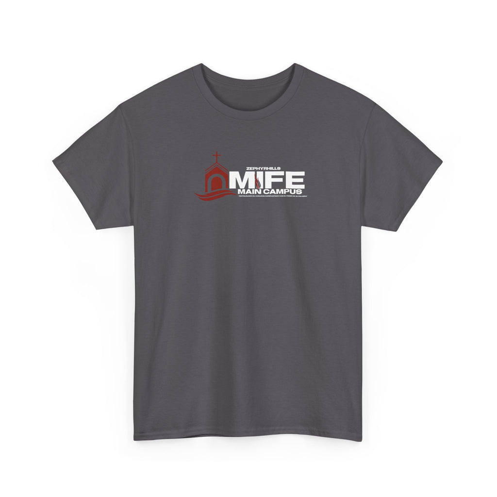 Somos MiFE Church Campus T-Shirt — Faith Community Tee